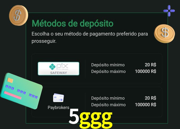 O cassino 5ggg oferece uma grande variedade de métodos de pagamento