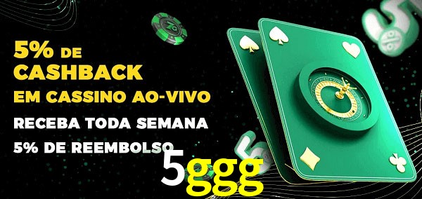 Promoções do cassino ao Vivo 5ggg